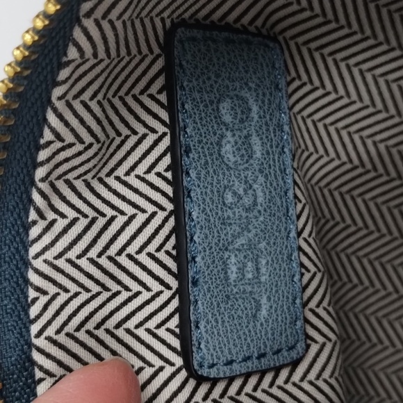 Jen & Co crossbody purse bag blue gold hardware multi pockets Jen&Co adjustable - Picture 12 of 12